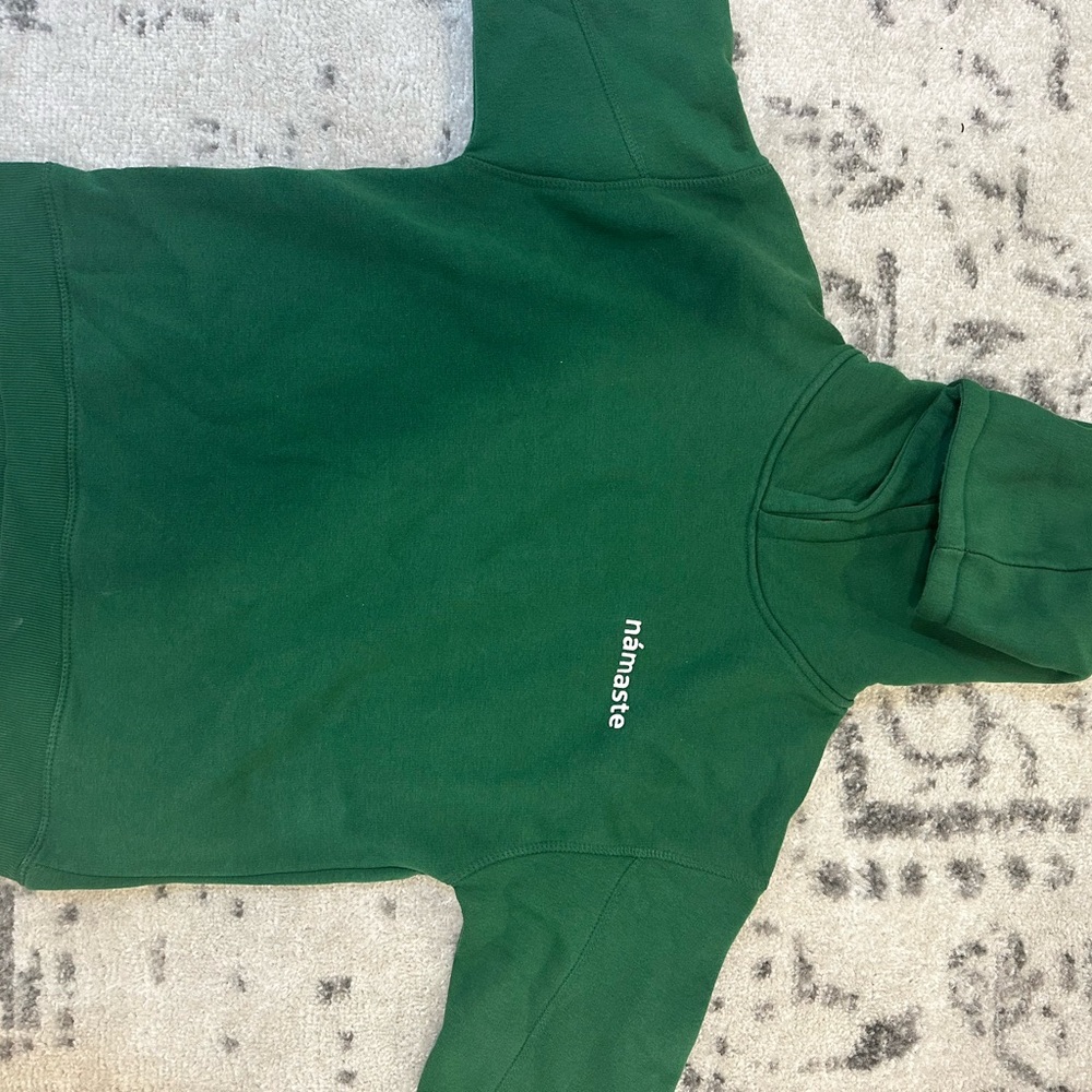 Green namaste cute sweatshirt